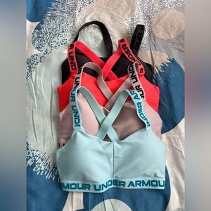 Under armour sports bras, size xs